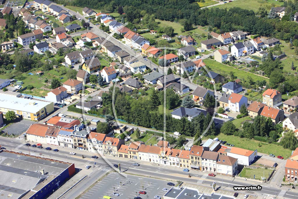 Photo arienne de Forbach (Quartier du Wiesberg)