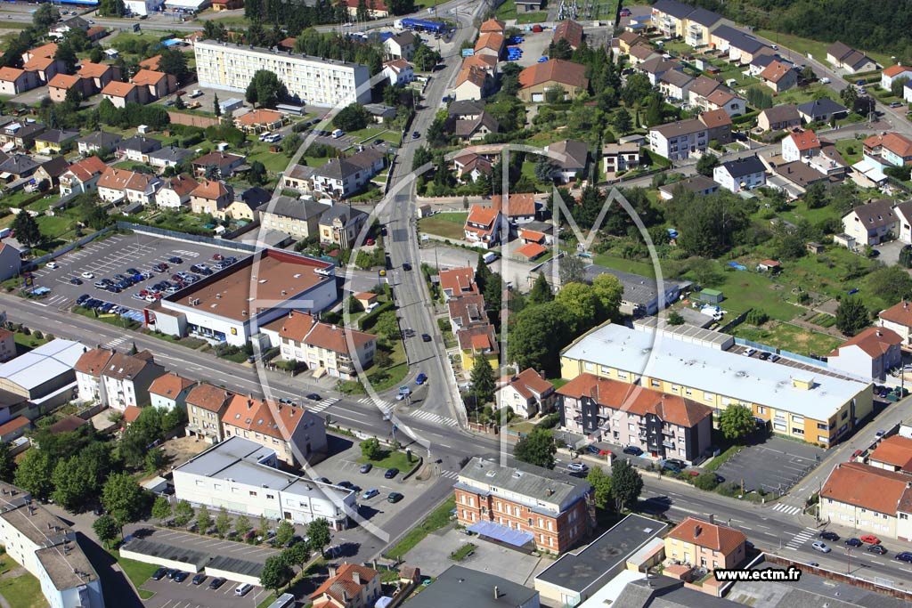 Photo arienne de Forbach (Quartier du Wiesberg)