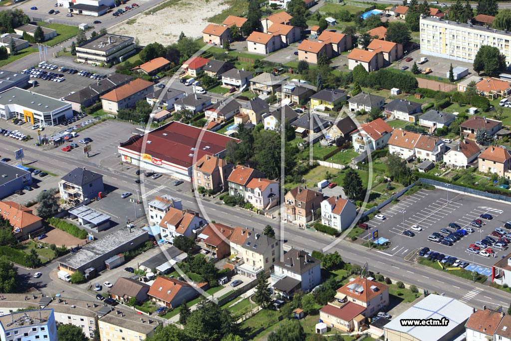 Photo arienne de Forbach (Quartier du Wiesberg)