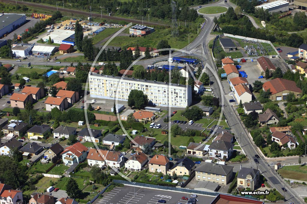 Photo arienne de Forbach (Quartier du Wiesberg)