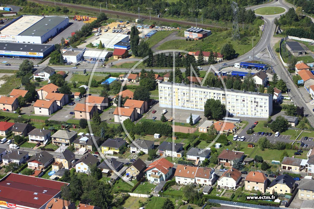 Photo arienne de Forbach (Quartier du Wiesberg)