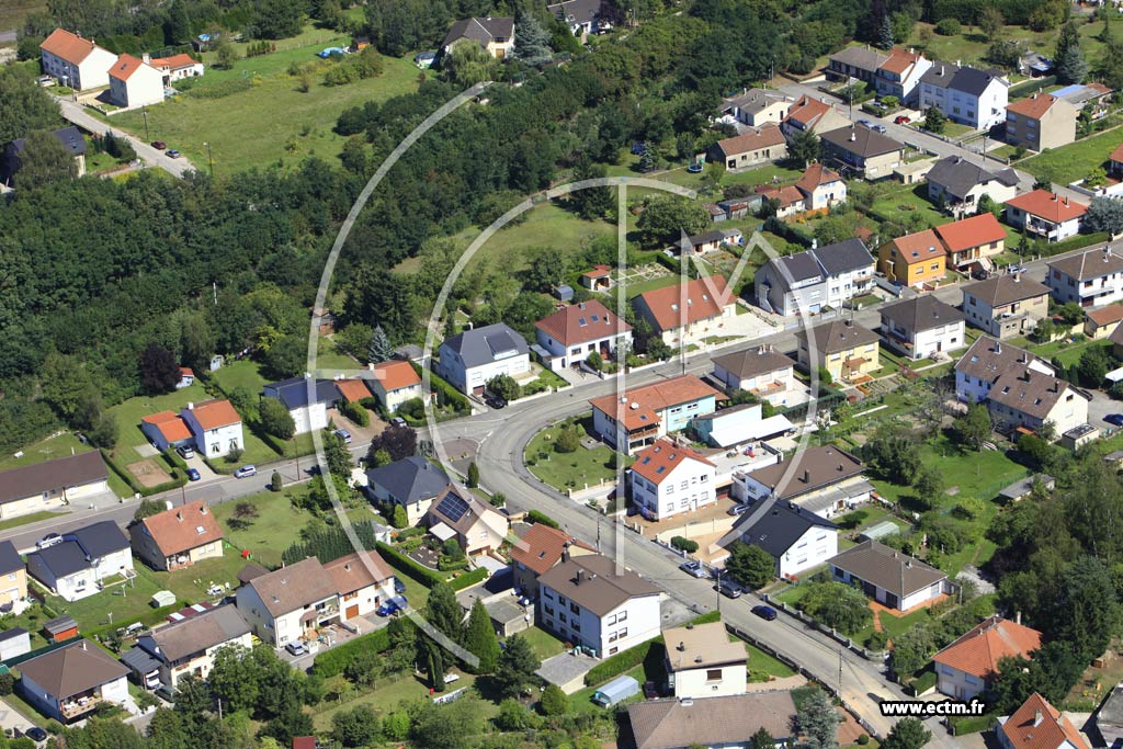 Photo arienne de Forbach (Quartier du Wiesberg)