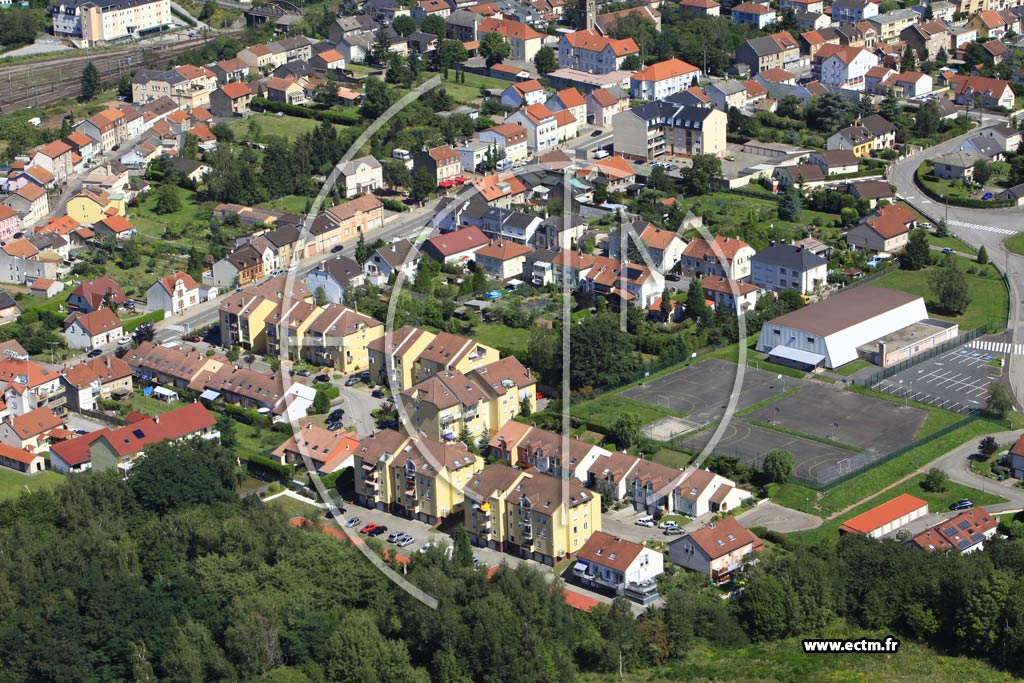 Photo arienne de Stiring-Wendel (Quartier Verrerie Sophie)