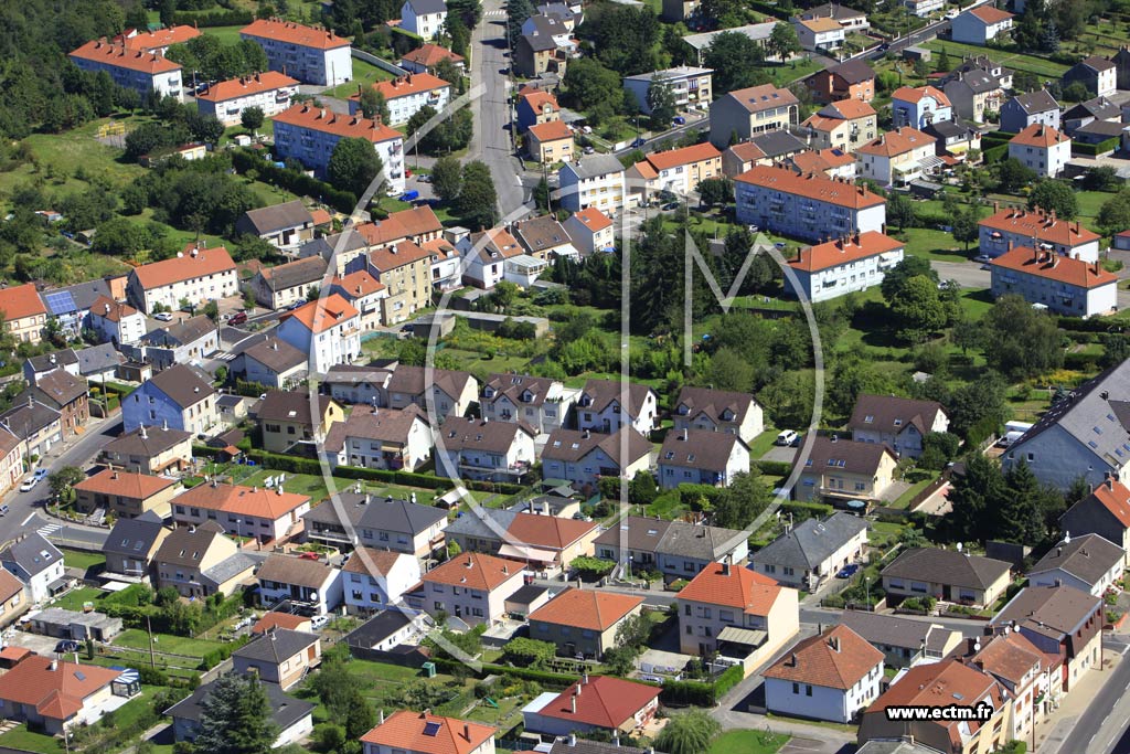 Photo arienne de Stiring-Wendel (Quartier Verrerie Sophie)