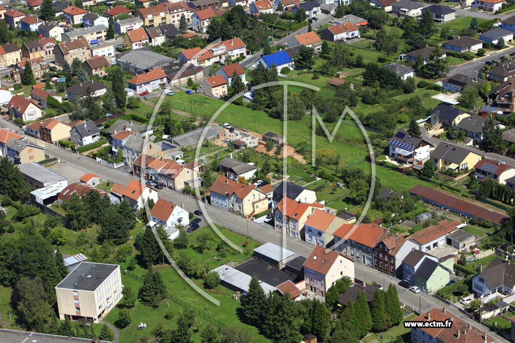 Photo arienne de Stiring-Wendel (Quartier Verrerie Sophie)