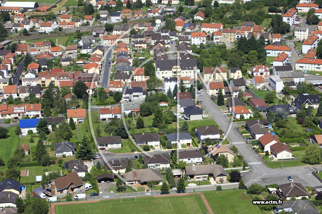 Photo arienne de Stiring-Wendel (Quartier Verrerie Sophie)