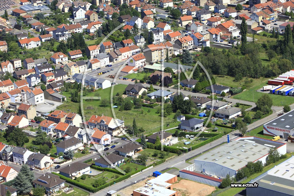Photo arienne de Stiring-Wendel (Quartier Verrerie Sophie)