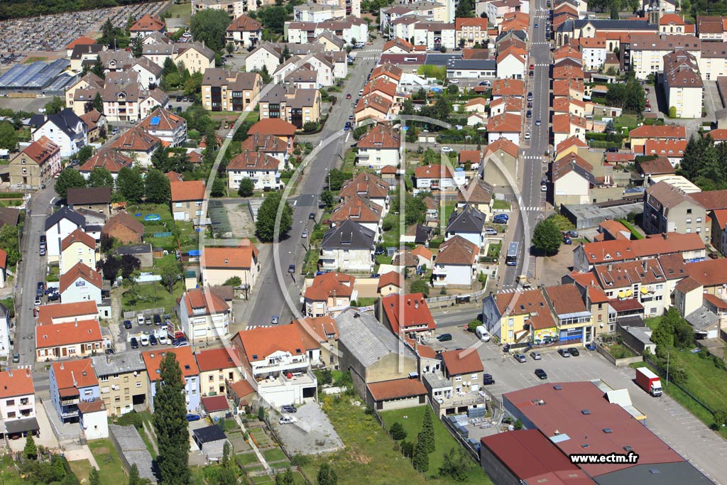 Photo arienne de Stiring-Wendel (Quartier Verrerie Sophie)