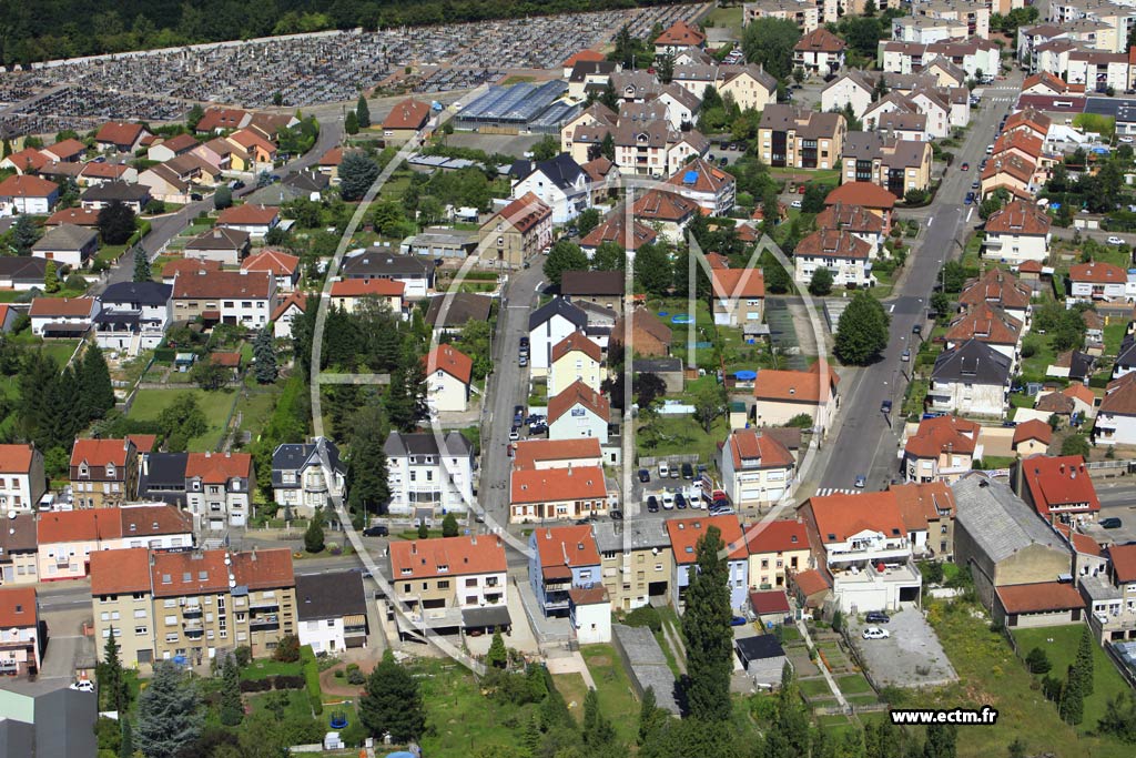 Photo arienne de Stiring-Wendel (Quartier Verrerie Sophie)
