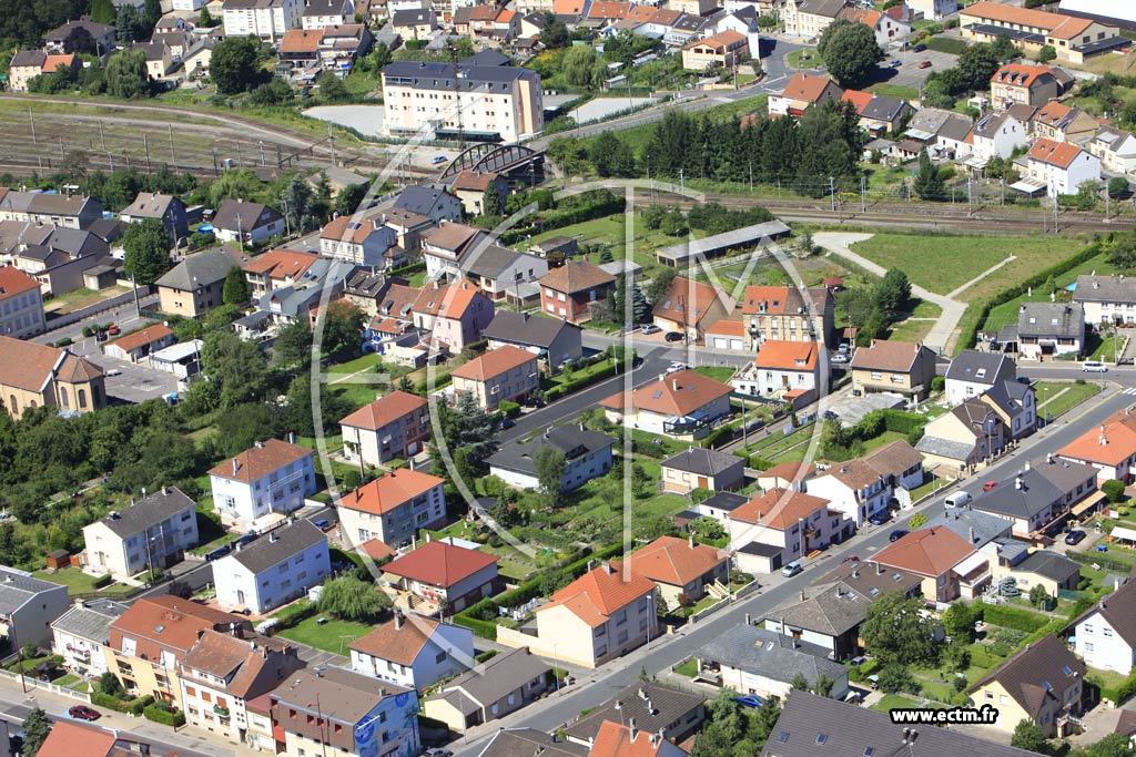 Photo arienne de Stiring-Wendel (Quartier Verrerie Sophie)