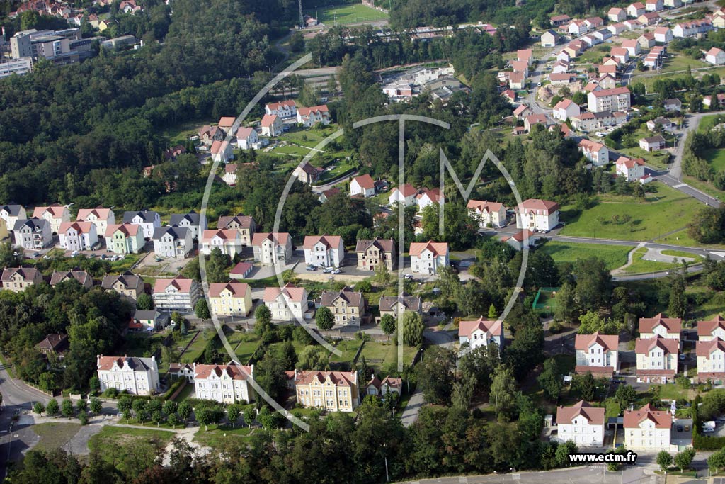 Photo arienne de Freyming-Merlebach (Cit Hochwald)