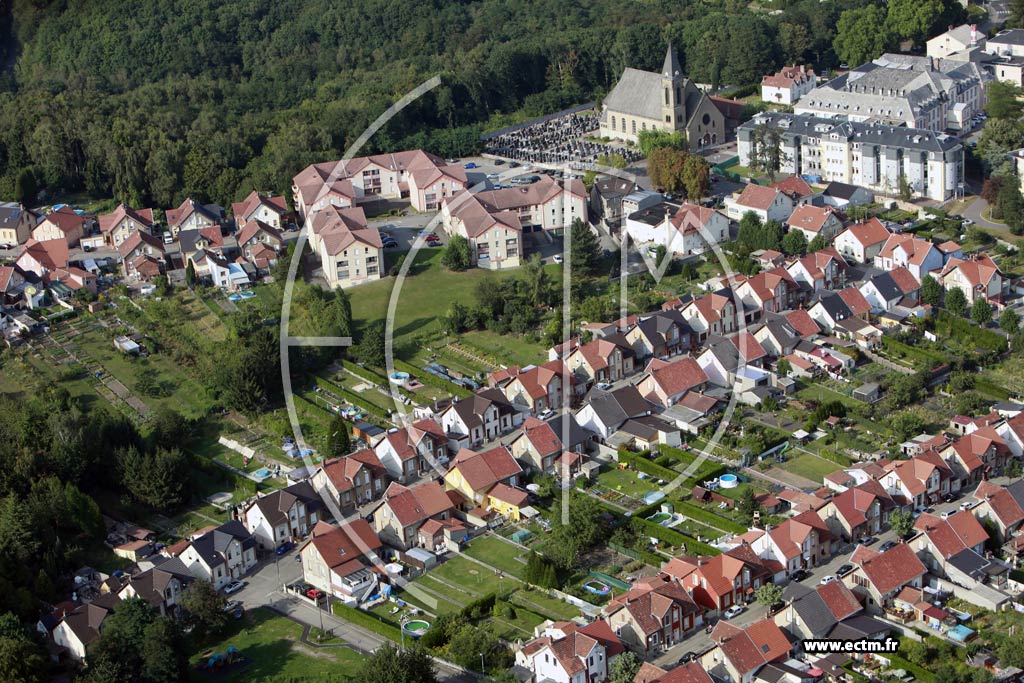 Photo arienne de Freyming-Merlebach (Cit Hochwald)