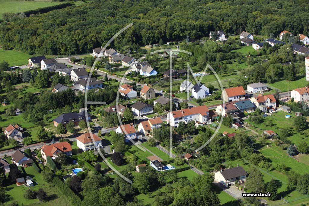 Photo arienne de Sarreguemines (Quartier de Folpersviller)