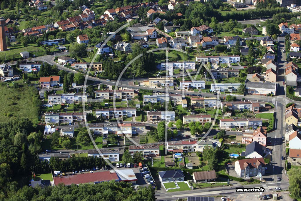Photo arienne de Sarreguemines (Blauberg)