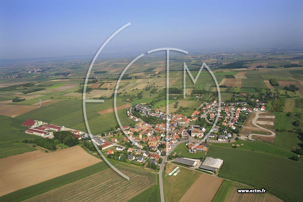 Photo arienne de Schnersheim (Avenheim)