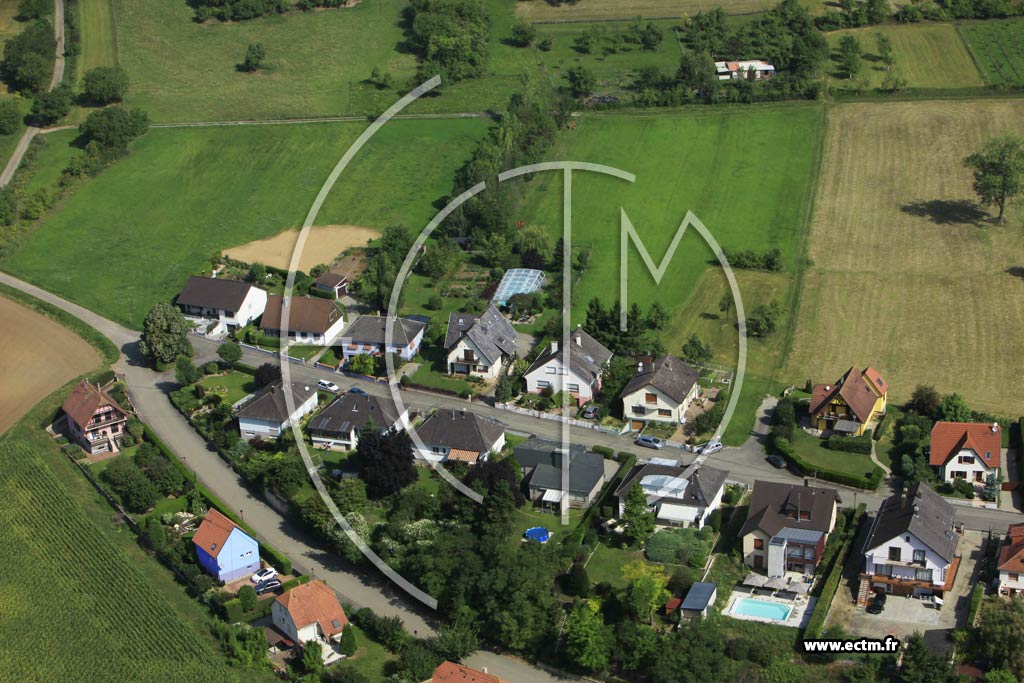 Photo arienne de Schnersheim (Avenheim)