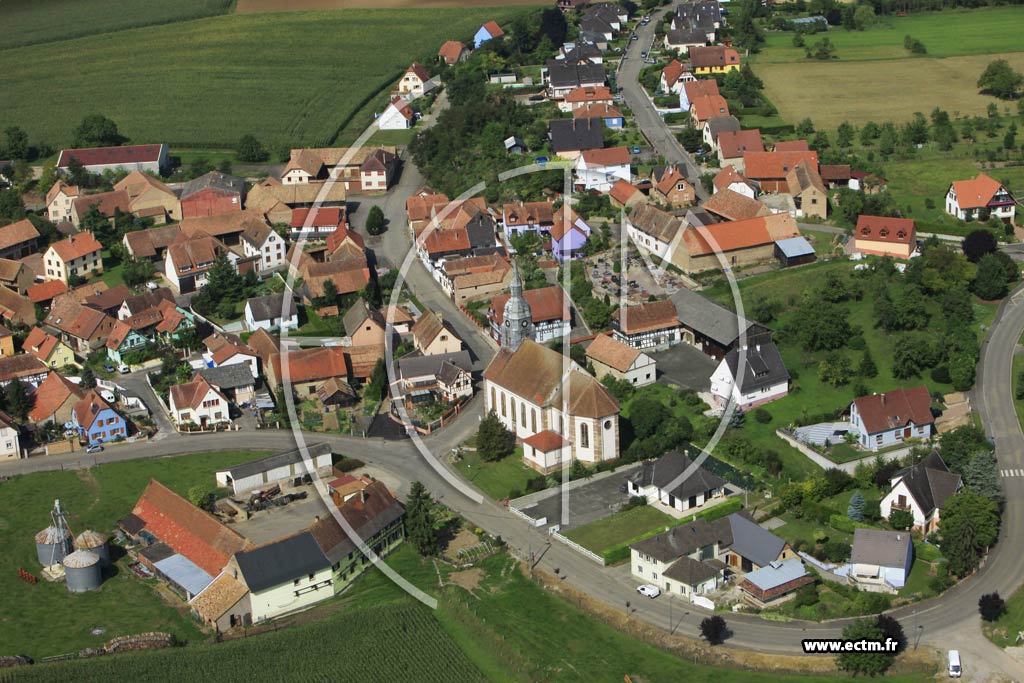 Photo arienne de Schnersheim (Avenheim)