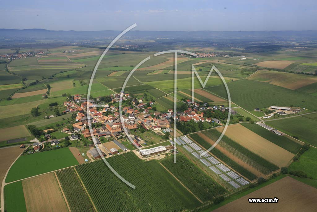 Photo arienne de Friedolsheim