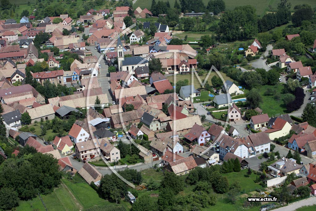 Photo arienne de Melsheim