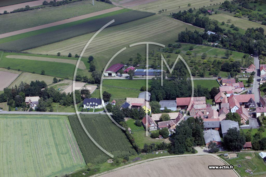 Photo arienne de Wickersheim-Wilshausen (Wilshausen)