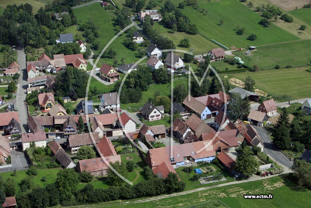 Photo arienne de Wickersheim-Wilshausen (Wilshausen)