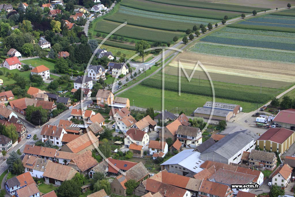 Photo arienne de Blaesheim