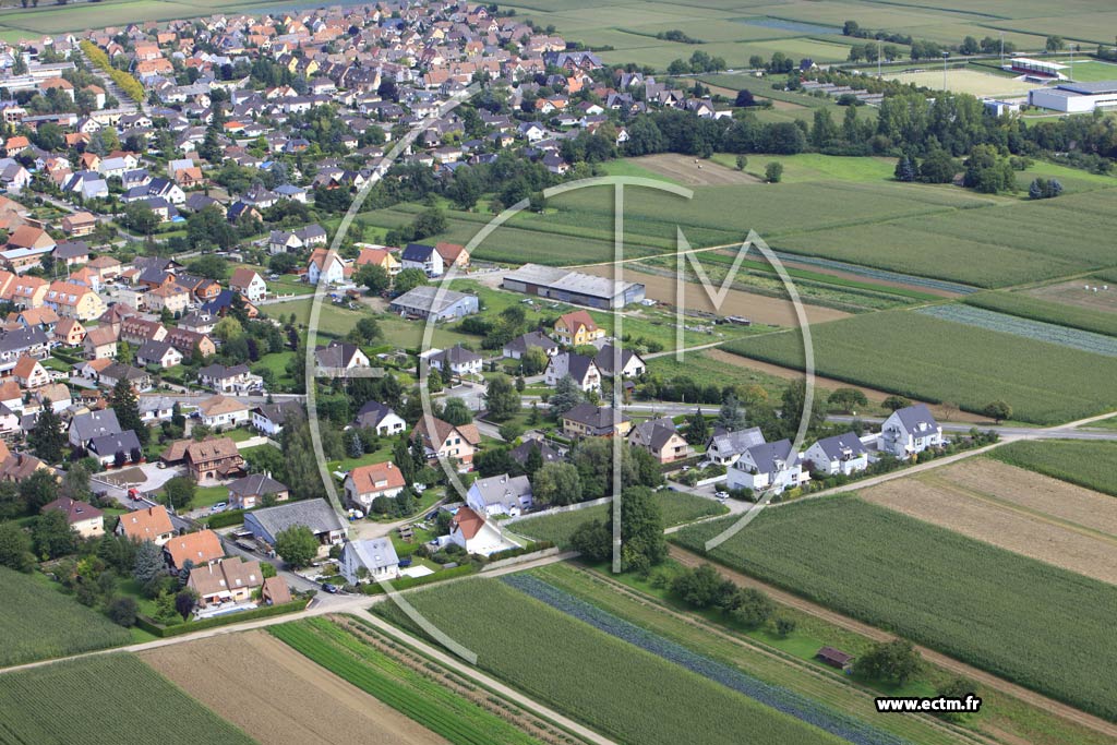 Photo arienne de Geispolsheim