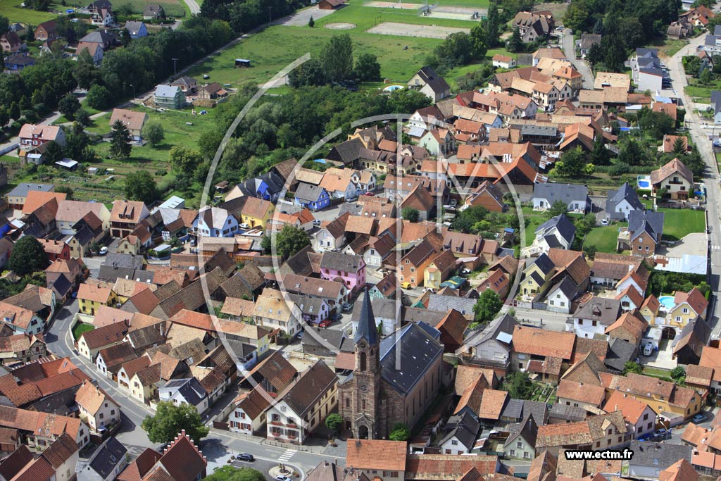 Photo arienne de Griesheim-prs-Molsheim