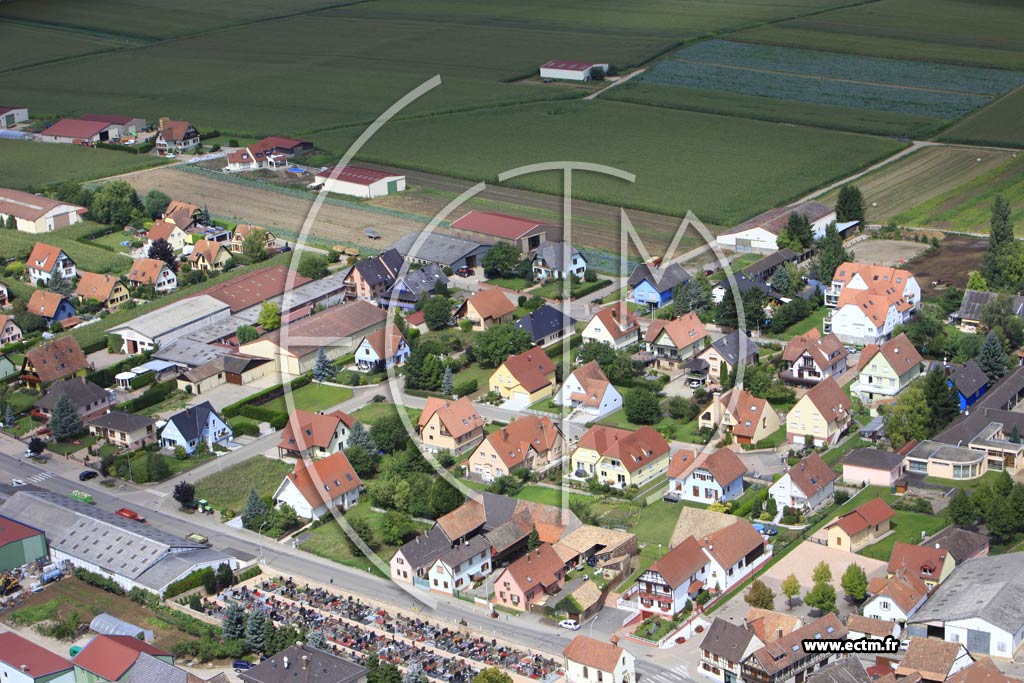 Photo arienne de Krautergersheim