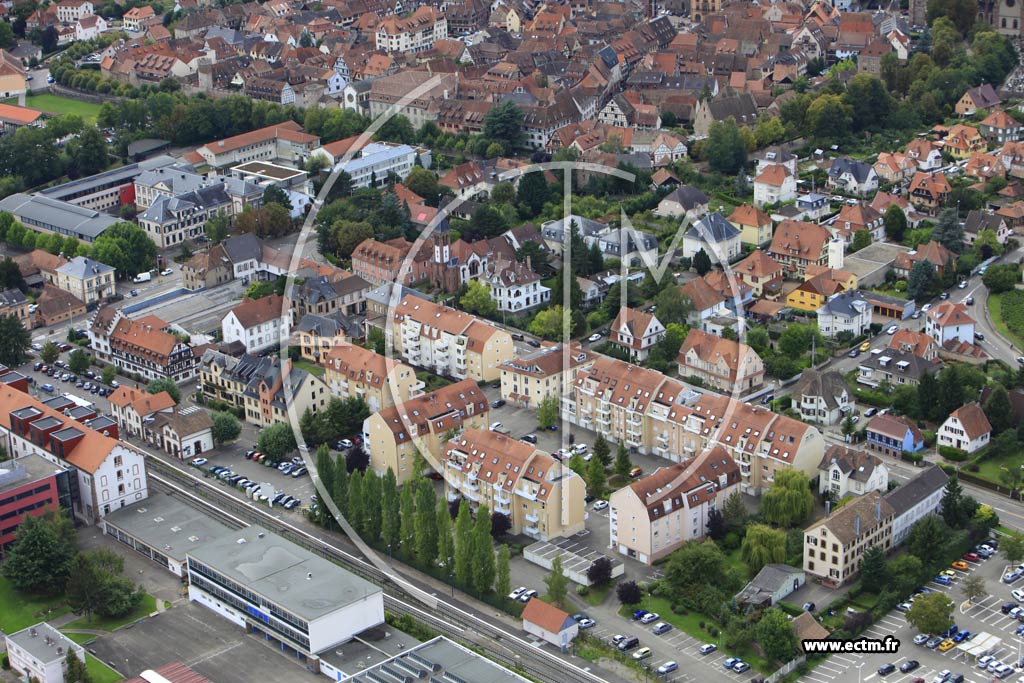 Photo arienne de Obernai