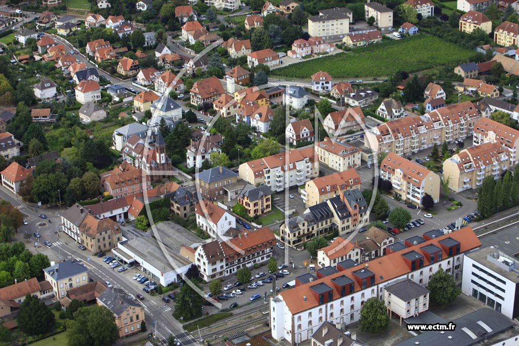 Photo arienne de Obernai