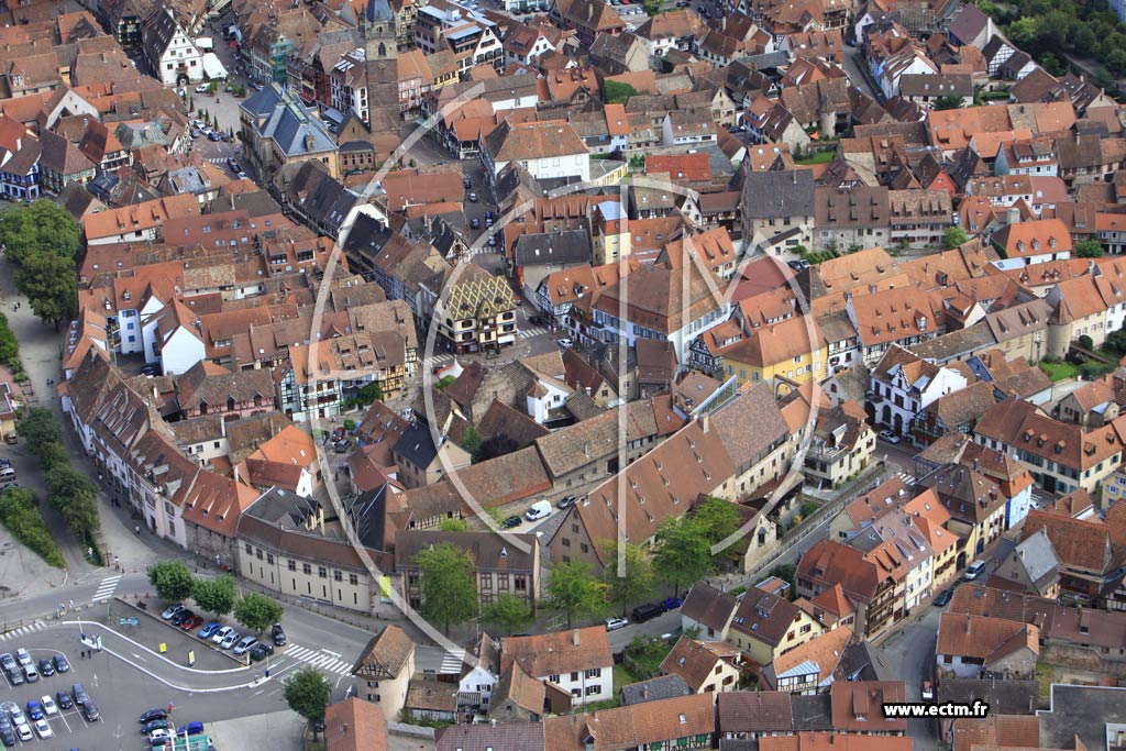 Photo arienne de Obernai