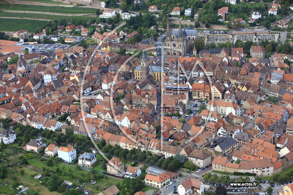 Photo arienne de Obernai