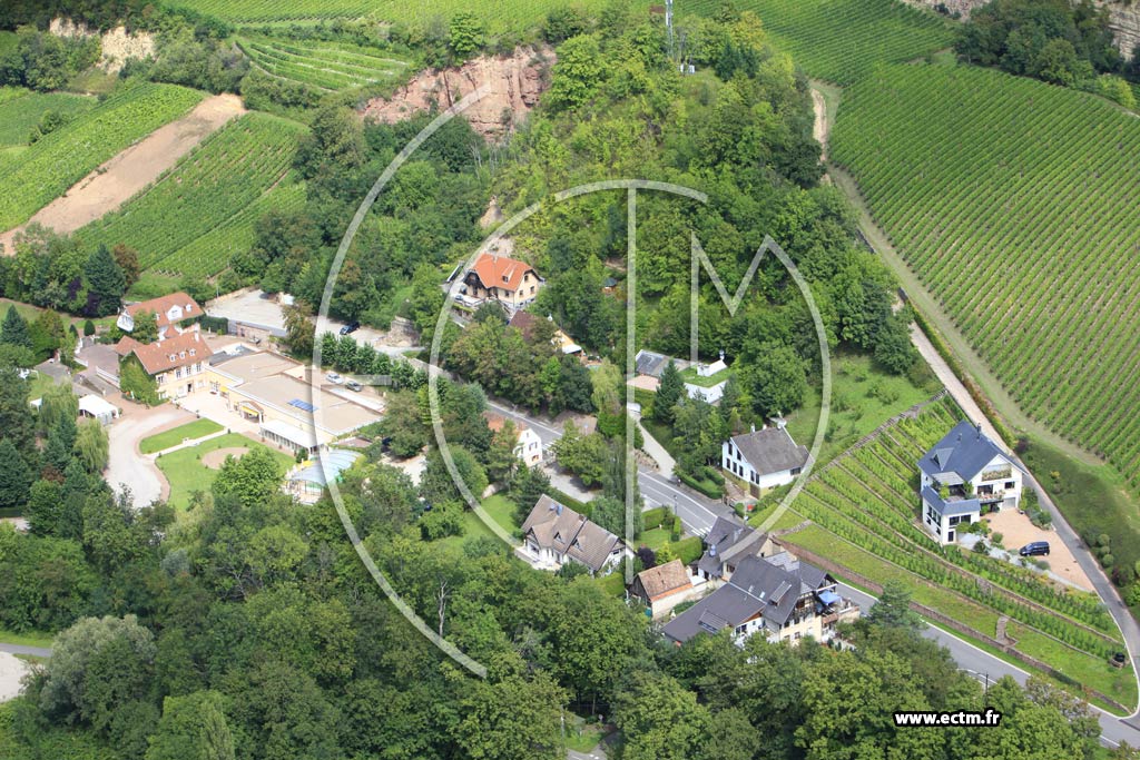 Photo arienne de Wolxheim (Le Canal)