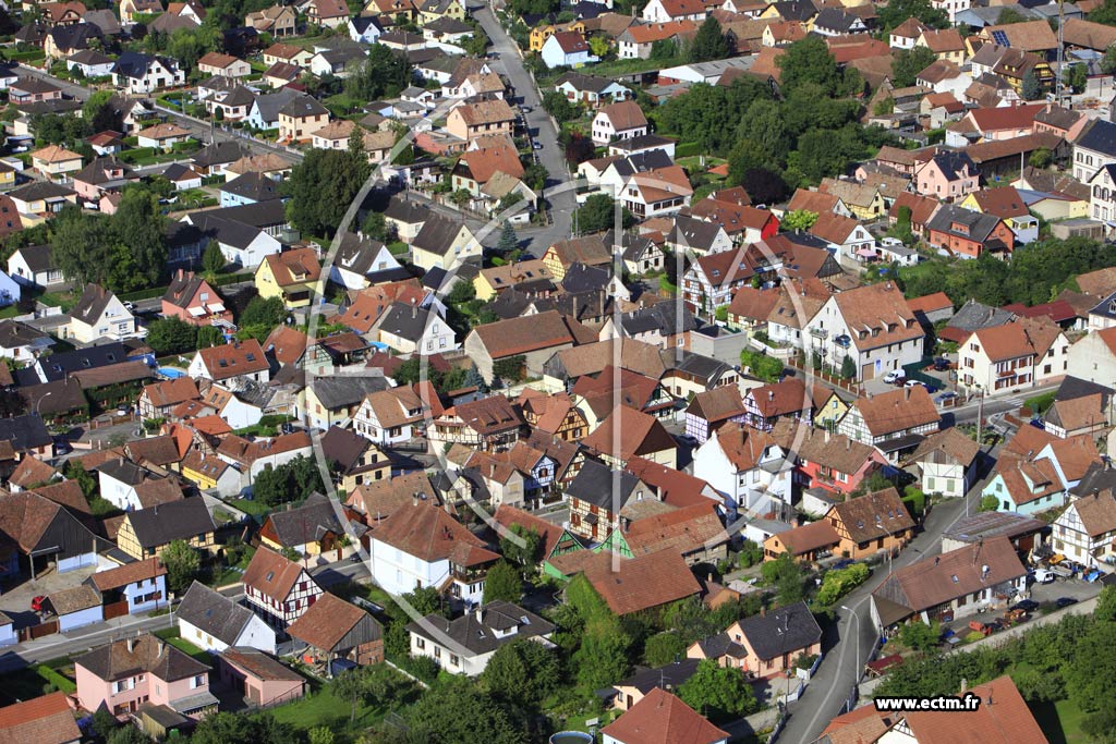 Photo arienne de Huttenheim