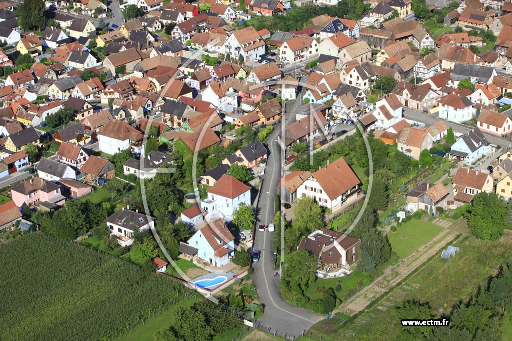 Photo arienne de Huttenheim