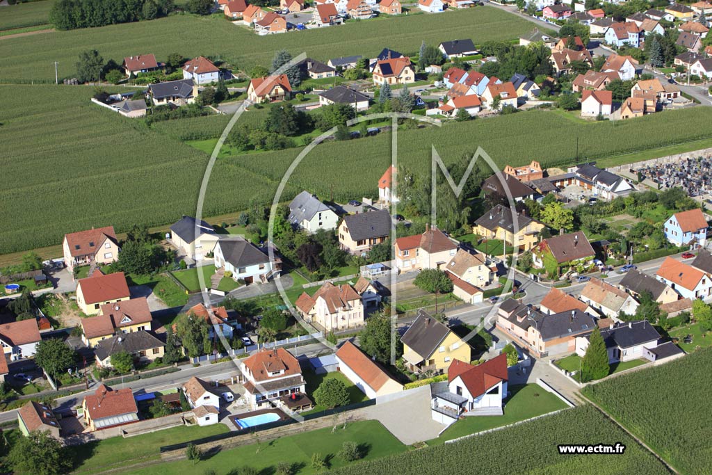 Photo arienne de Huttenheim