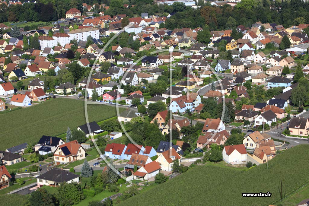 Photo arienne de Huttenheim