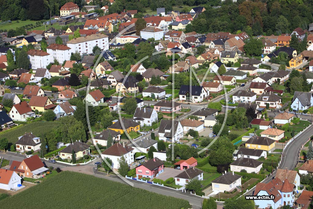Photo arienne de Huttenheim