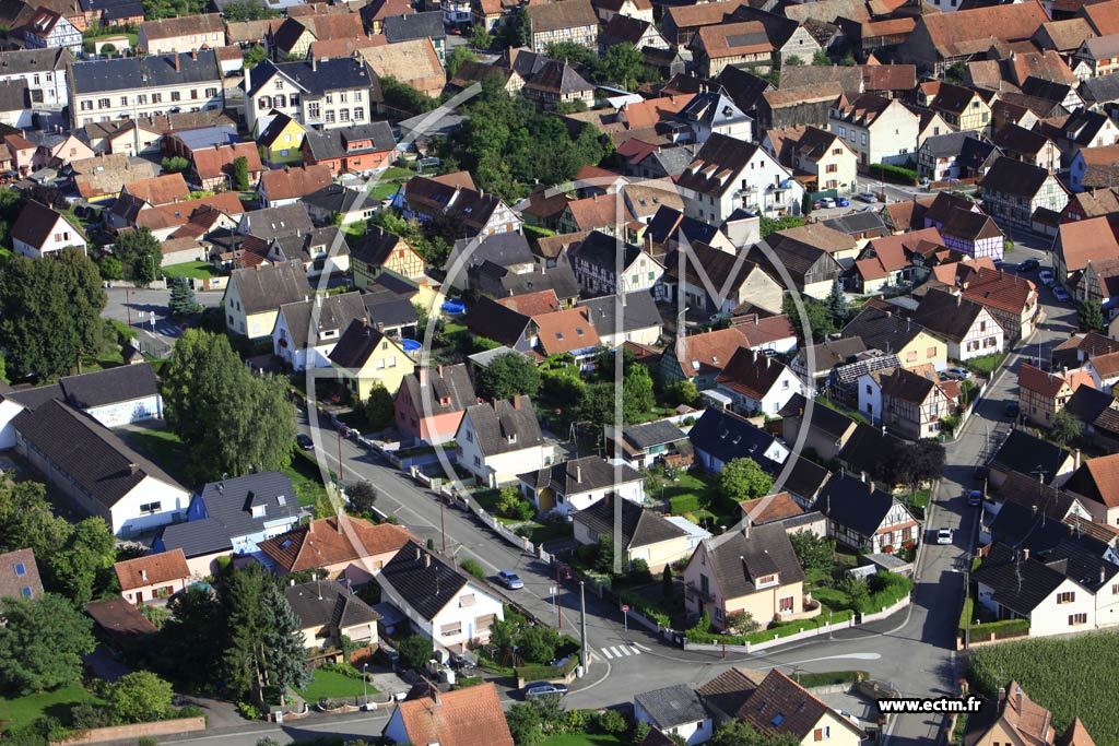Photo arienne de Huttenheim