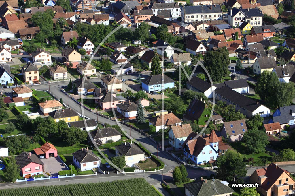 Photo arienne de Huttenheim