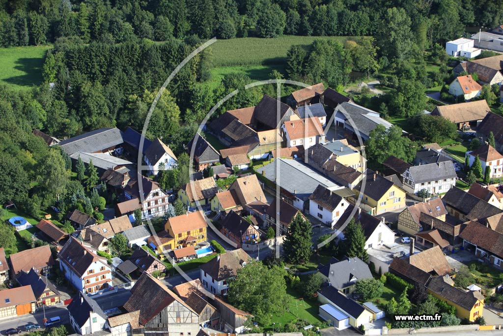 Photo arienne de Huttenheim