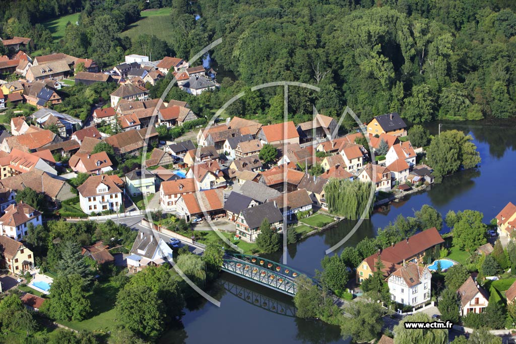 Photo arienne de Huttenheim