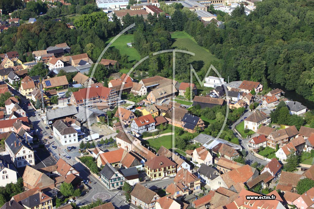 Photo arienne de Huttenheim