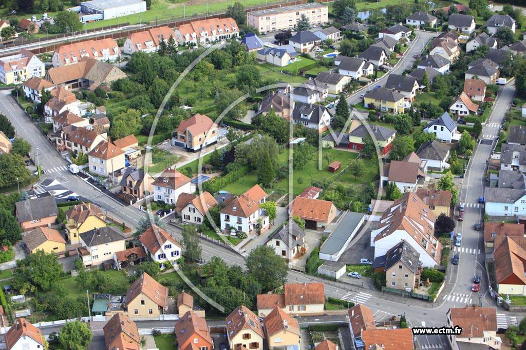 Photo arienne de Lipsheim