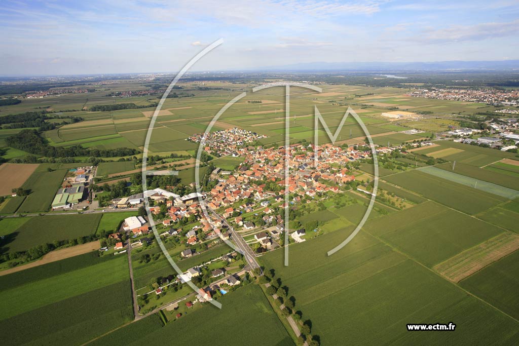 Photo arienne de Schaeffersheim