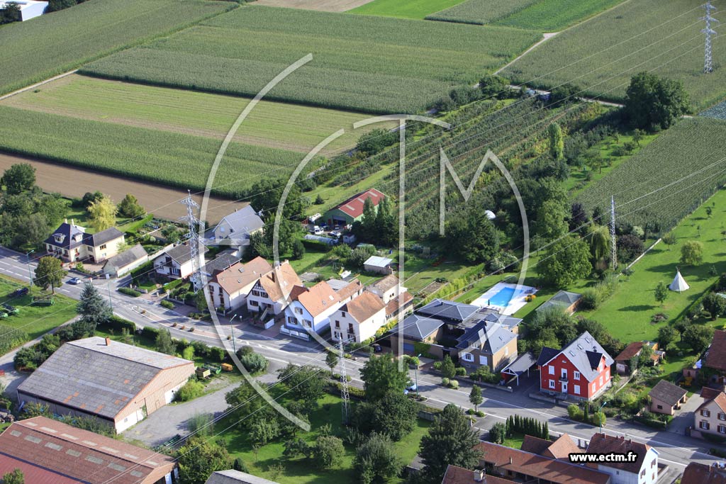 Photo arienne de Schaeffersheim