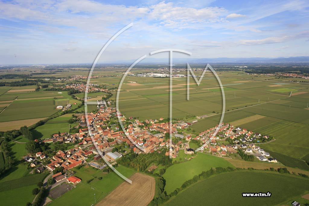 Photo arienne de Uttenheim