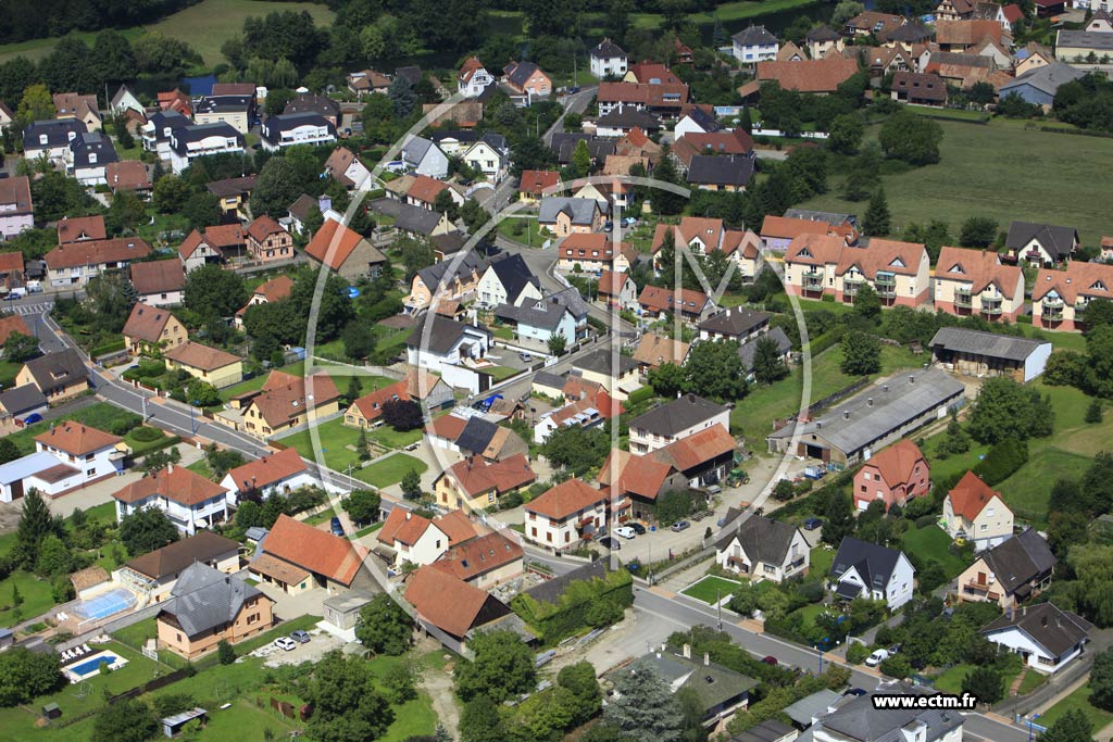 Photo arienne de Eschau (Wibolsheim)