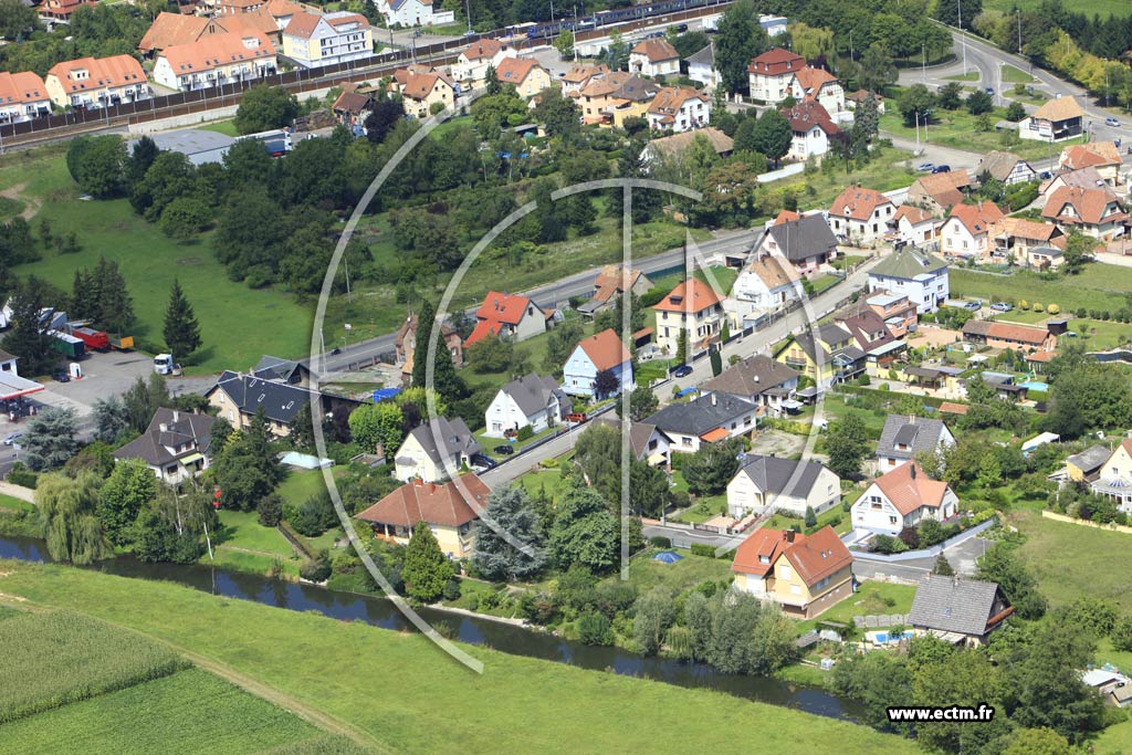 Photo arienne de Fegersheim